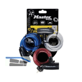 MASTER LOCK Spiral-Kabelschloss Set 8127 EURTRI mit Schl�ssel, gleichsperrend SB