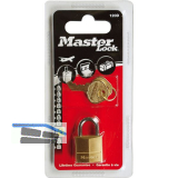 MASTER LOCK Vorhangschloss 120 EURD Messing, Breite 20 mm, verschsp. SB