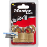 MASTER LOCK Vorhangschloss 130 EURT Messing, Breite 30 mm, gleichsperrend SB-2