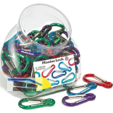 MASTER LOCK Stahlkarabiner 76 mm bunt, Box zu 100 Stk. SB