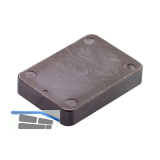 ROTO Unterlegplatte 53 x 66 x 10 aus Kunststoff braun