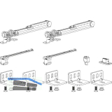 TERNO Beschlagset Classic Fluid 50 Holz 30-80 kg ohne Laufschiene