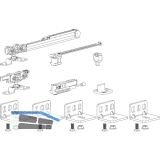 TERNO Beschlagset Classic Fluid 70/Basic Komfort Holz 80 kg ohne Laufschiene