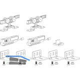 TERNO Beschlagset Classic Basic Komfort Holz 80 kg ohne Laufschiene