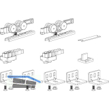 TERNO Beschlagset Hide Basic Standard Holz 80 kg ohne Laufschiene