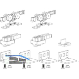 TERNO Beschlagset Classic Basic Standard Holz 50 kg ohne Laufschiene