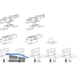 TERNO Beschlagset Classic Basic Standard Holz 80 kg ohne Laufschiene