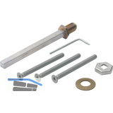 HOPPE Zubeh�rbeutel Knopf / Dr�cker-f�r PZ72-T�rst�rke 92-97