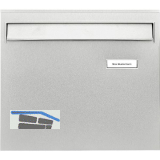 BURG Zaunbriefkasten BORKUM mit r�ckw�rtiger Einwurfklappe, Edelstahl rostfrei