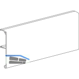 TERNO Clipblende 1380 schmal f�r Holz L=3000 mm auf Ma� silber