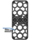 GV Unterlegplatte, 120 x 50 x15 mm, Kunststoff, grau