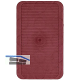 GV Unterlegplatte, 60 x 40 x 3 mm, Kunststoff rot
