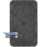 GV Unterlegplatte, 60 x 40 x 15 mm, Kunststoff grau