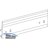 TERNO Diva Fluid Laufschiene 2570 f�r Wandseite L=3000 mm silber