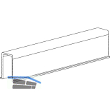 TERNO Diva Fluid Bodenf�hrungsschiene 121 L=3000 mm grau