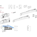 TERNO Diva Fluid Frame Beschlagset 80 kg inkl. Rahmen Gr. 1000x2200 mm nickel