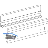 TERNO Diva Fluid Laufschienen-Set inkl. Wand-/T�rseite L=3000 mm silber
