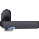 FSB Rahment�rdr�cker 09 1267 Hochhaltefeder B ovale Rosette Aluminium schwarz