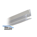 Eckanschlagprofil 90� f�r 6 - 8 mm, L�nge 2500 mm, transparent