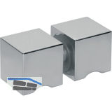 Duscht�rknopf DTKL 20, beidseitig, 30 x 30 x 30 mm, Messing verchromt poliert