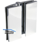 Duscht�rband Bella, 180� Glas-Glas, beidseitig, Messing verchromt poliert