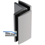 Winkelverbinder Bella, 90� Glas-Glas m. Langloch, Messing verchr. pol.(81083.31)