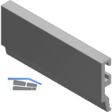 Clipprofil AL-Clip-D Edelstahl-Effekt