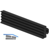 Anschlaggummi AL-EPDM-14 f. 26mm Glas schwarz