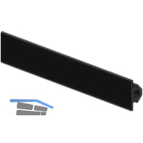 Anschlaggummi AL-EPDM-16 f. 28mm Glas, schwarz
