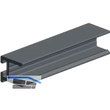 Adapterprofil P-D-XL silber eloxiert