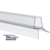 REHAU Wasserabweisprofil mit Lippe 135� f�r 6-8mm, 2010mm,Kunststoff transparent