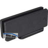 DORMA-Glas Beschlagsset Universal Motion NG33 mit Feststellung, Alu schwarz