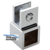 Glashalter SBA eckig, geschlossen , verstellbar