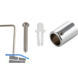 Wandhalter f�r Stabilisationsstange SBA, 90�, Messing verchromt poliert
