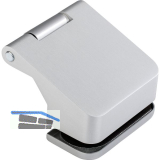 DORMA-Glas T�rband Fl�gelteil Junior Office 11.238, 38,5 mm, silber eloxiert