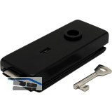 Schloss Studio Classic BB m. 2 Schl�sseln,Glas 8 mm,schwarz matt RAL9005(10.004)