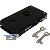 Schloss JUNIOR OFFICE CLASSIC BB m.2 Schl�sseln,links, schwarz matt (11.282)