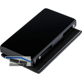 Gegenkasten Junior Office 11.286, links, Aluminium schwarz matt RAL 9005