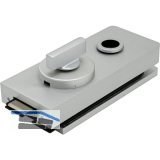 Schloss Studio 1121 WC m. Riegelolive, Glas 8 mm, Alu silber eloxiert (10.154)