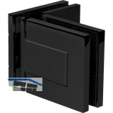 DORMA-Glas Duscht�rband MORANO S1 90� Glas-Glas, Messing schwarz matt RAL 9005