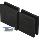 DORMA-Glas Duscht�rband TANORA S1 180� Glas-Glas, Messing schwarz matt RAL 9005