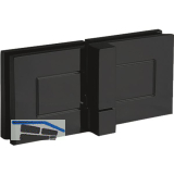 DORMA-Glas Duscht�rband TANORA S2 180� Glas-Glas, rechts, Messing schwarz matt