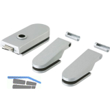 Beschlagsgarnitur Studio Rondo unversperrbar, silber eloxiert (10.101)