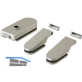 Beschlagsgarnitur Studio Rondo unversperrbar, Edelstahl-Effekt (10.101)