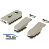 Beschlagsgarnitur Studio Rondo PZ, Edelstahl-Effekt (10.102)