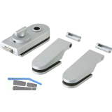 Beschlagsgarnitur Studio Rondo,WC, silber eloxiert (10.106)