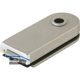 Schloss Studio Rondo unversperrbar, Glas 8 mm, Edelstahl-Effekt (10.200)