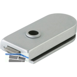 Schloss Studio Rondo unversperrbar, Glas 8 mm, silber eloxiert (10.201)