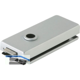 Schloss Studio Classic unversperrbar, Glas 8 mm, silber eloxiert (10.002)