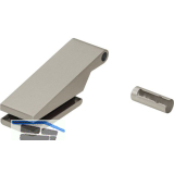 DORMA-Glas Bandoberteil mit H�lse Studio Classic 10.021, Edelstahl-Effekt